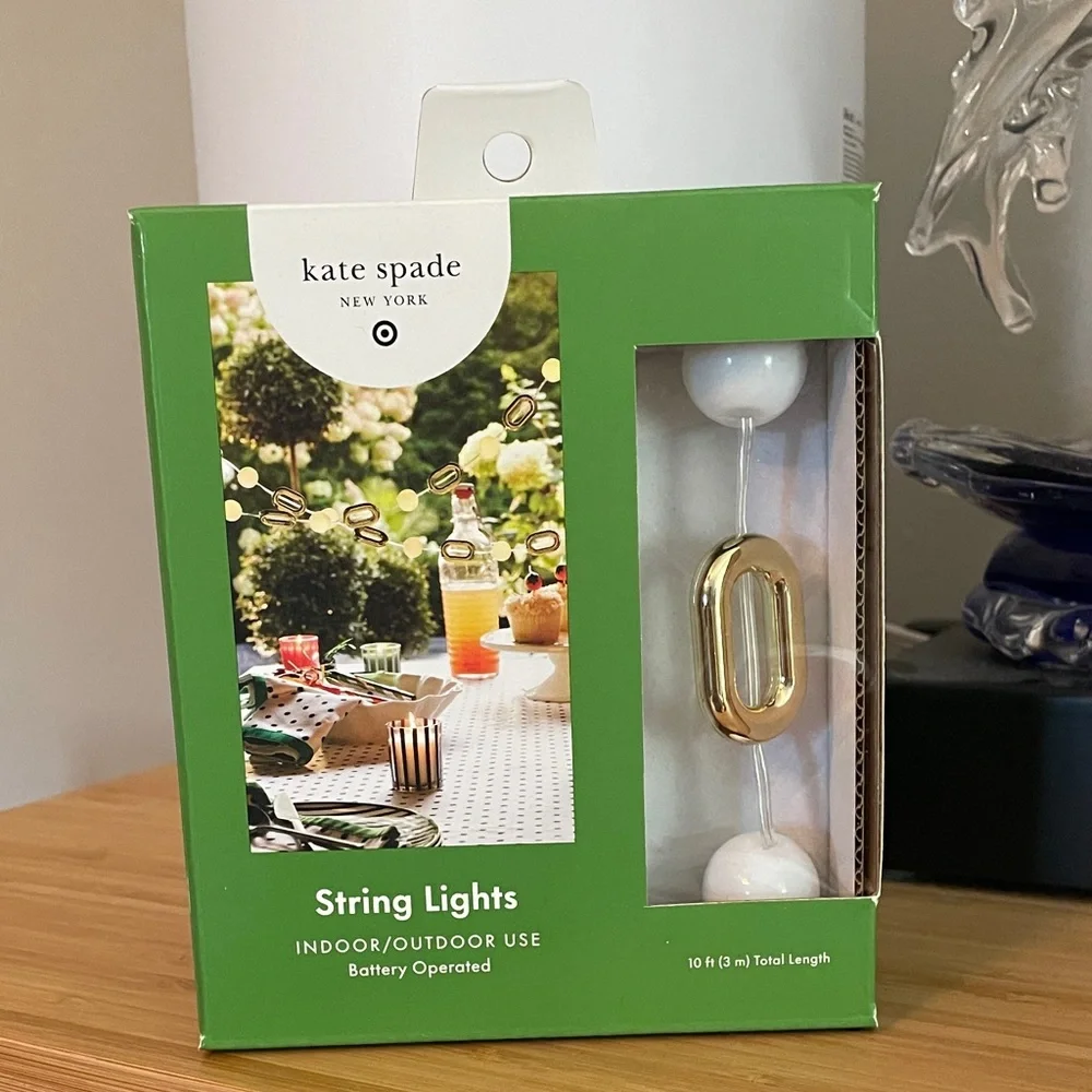 Kate Spade New York x Target 10ft String Lights - Battery Operated NWT